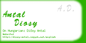 antal diosy business card